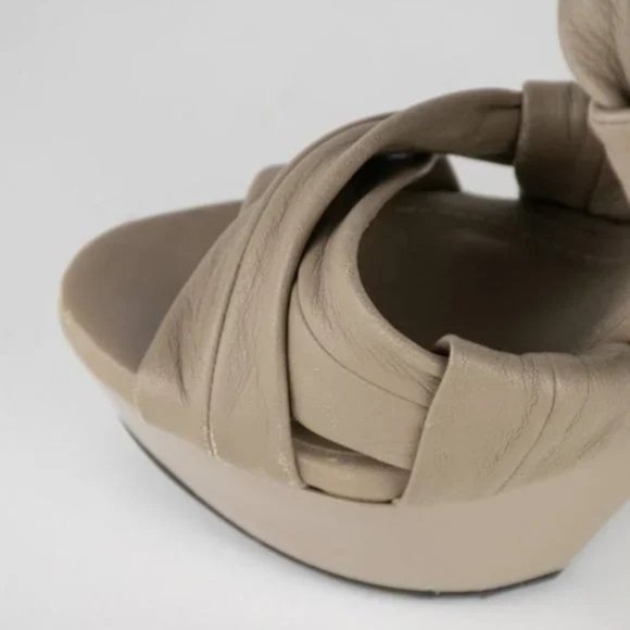 Burberry Leather Platform Sandals - Picture 8 of 9
